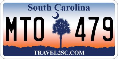 SC license plate MTO479