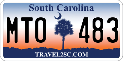 SC license plate MTO483