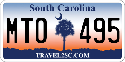 SC license plate MTO495