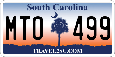 SC license plate MTO499