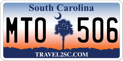 SC license plate MTO506