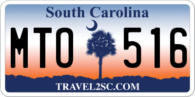 SC license plate MTO516