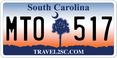 SC license plate MTO517