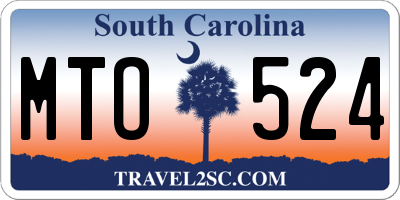 SC license plate MTO524