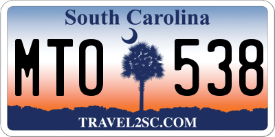 SC license plate MTO538