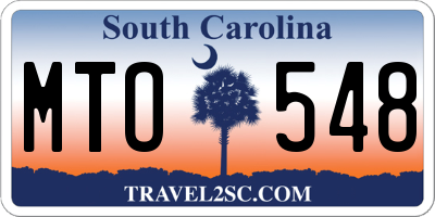 SC license plate MTO548