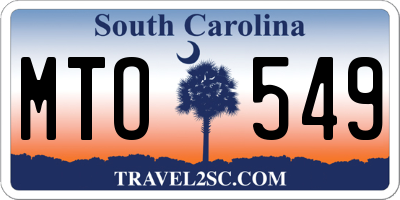 SC license plate MTO549