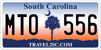 SC license plate MTO556