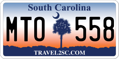 SC license plate MTO558