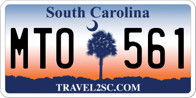 SC license plate MTO561