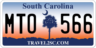 SC license plate MTO566