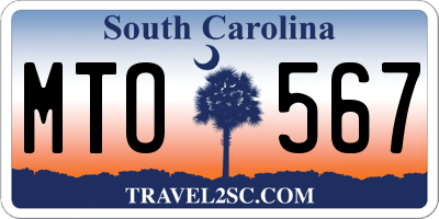 SC license plate MTO567