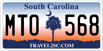 SC license plate MTO568