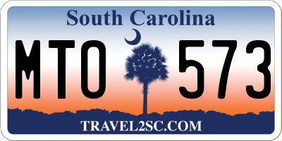 SC license plate MTO573
