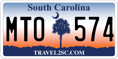 SC license plate MTO574