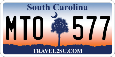 SC license plate MTO577