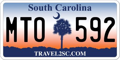 SC license plate MTO592