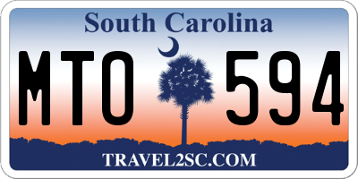 SC license plate MTO594