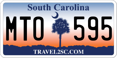 SC license plate MTO595
