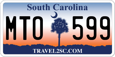 SC license plate MTO599