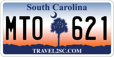 SC license plate MTO621