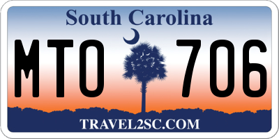 SC license plate MTO706