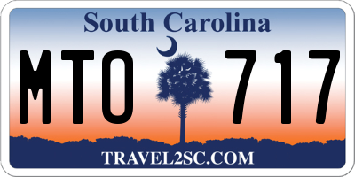 SC license plate MTO717