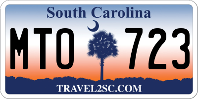 SC license plate MTO723