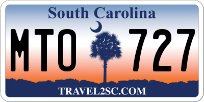SC license plate MTO727