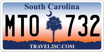 SC license plate MTO732