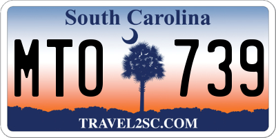 SC license plate MTO739