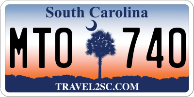 SC license plate MTO740