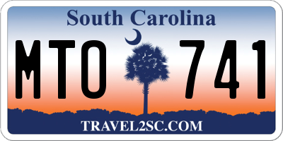SC license plate MTO741