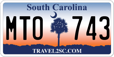 SC license plate MTO743