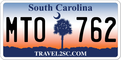 SC license plate MTO762