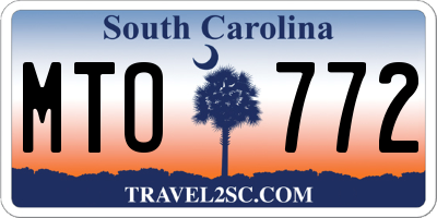 SC license plate MTO772