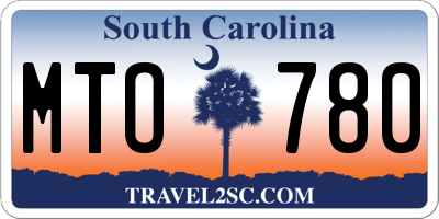 SC license plate MTO780