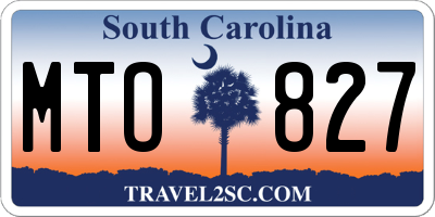 SC license plate MTO827