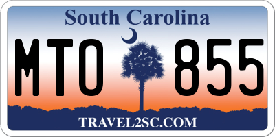 SC license plate MTO855