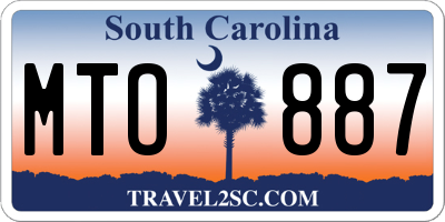 SC license plate MTO887