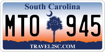 SC license plate MTO945