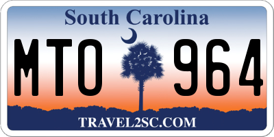 SC license plate MTO964