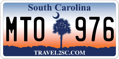 SC license plate MTO976