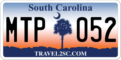 SC license plate MTP052