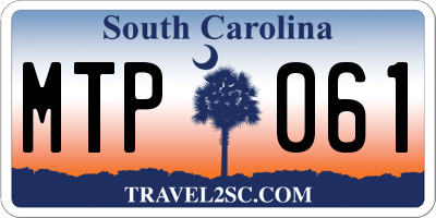 SC license plate MTP061