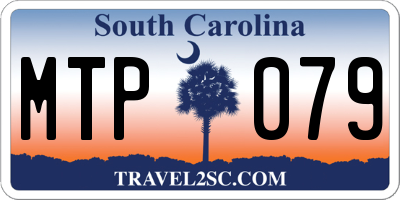 SC license plate MTP079