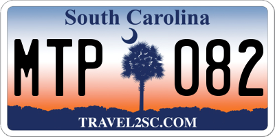 SC license plate MTP082