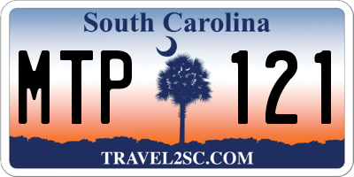 SC license plate MTP121