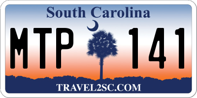 SC license plate MTP141