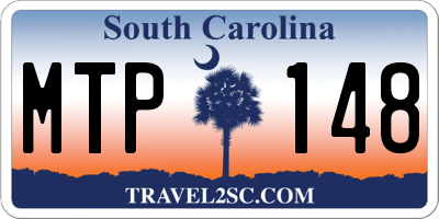 SC license plate MTP148